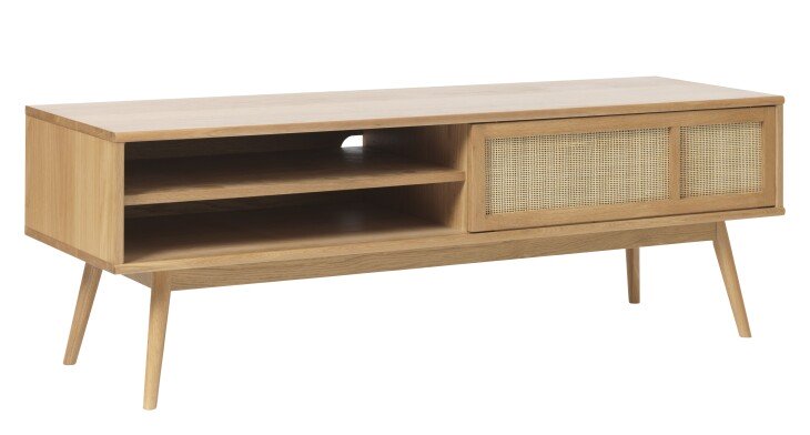 Lowboard >Blanes< in Klar Lackiert - 150x50x45 (BxHxT)