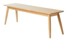Bank >Blanes< in Klar Lackiert - 150x45x35 (BxHxT)