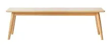 Bank >Blanes< in Klar Lackiert - 150x45x35 (BxHxT)