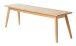 Bank >Blanes< in Klar Lackiert - 150x45x35 (BxHxT)