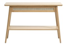 Ablagetisch >Blanes< in Klar Lackiert - 110x75x40...
