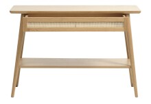 Ablagetisch >Blanes< in Klar Lackiert - 110x75x40 (BxHxT)