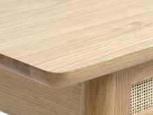 Ablagetisch >Blanes< in Klar Lackiert - 110x75x40 (BxHxT)