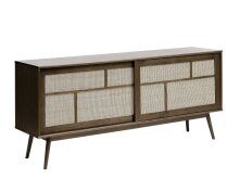 Sideboard >Blanes< in Smoked Klar Lackiert -...