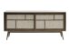 Sideboard >Blanes< in Smoked Klar Lackiert - 180x75x45 (BxHxT)