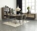 Highboard >Blanes< in Smoked Klar Lackiert - 110x160x40 (BxHxT)