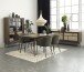 Highboard >Blanes< in Smoked Klar Lackiert - 110x160x40 (BxHxT)
