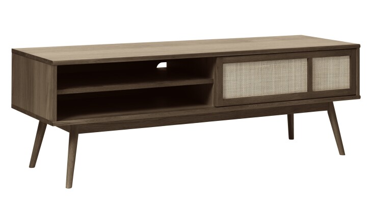 Lowboard >Blanes< in Smoked Klar Lackiert - 150x50x45 (BxHxT)