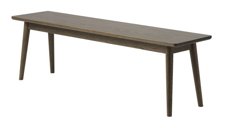 Bank >Blanes< in Smoked Klar Lackiert - 150x45x35 (BxHxT)