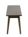 Bank >Blanes< in Smoked Klar Lackiert - 150x45x35 (BxHxT)