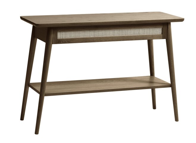 Ablagetisch >Blanes< in Smoked Klar Lackiert - 110x75x40 (BxHxT)