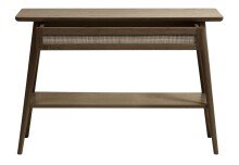 Ablagetisch >Blanes< in Smoked Klar Lackiert - 110x75x40 (BxHxT)