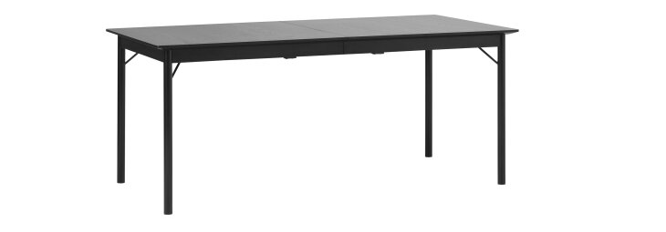 Esstisch >Santiago< in Schwarz  - 95x180x75 (LxBxH)