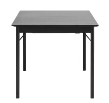 Esstisch >Santiago< in Schwarz  - 95x180x75 (LxBxH)