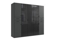 Drehtürenschrank >DANZIG< in GRPAHIT + GLAS...