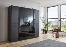 Drehtürenschrank >DANZIG< in GRPAHIT + GLAS...