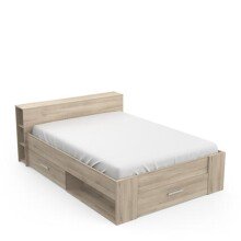 Bett >Pocket< in Kronberg Eiche aus Holzwerkstoff - 150x74x217cm (BxHxT)