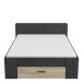 Bett >Pocket< in Kronberg Eiche/sidewalk aus Holzwerkstoff - 150x74x217 (BxHxT)