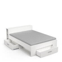 Bett >Pocket< in Kronberg Eiche aus Holzwerkstoff - 170x74x227cm (BxHxT)