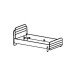 Kinderbett >Jade< in matt rosa/matt weiss aus Holzwerkstoff - 102x79x205 (BxHxT)
