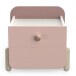 Nachttisch >Jade< in matt rosa/matt weiss aus Holzwerkstoff - 39x38x36cm (BxHxT)