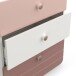 Kommode >Jade< in matt rosa/matt weiss aus Holzwerkstoff - 73x82x41cm (BxHxT)