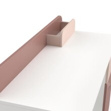 Kommode >Jade< in matt rosa/matt weiss aus Holzwerkstoff - 103x80x44cm (BxHxT)