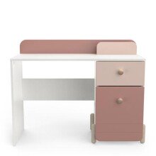 Kommode >Jade< in matt rosa/matt weiss aus Holzwerkstoff - 103x80x44cm (BxHxT)