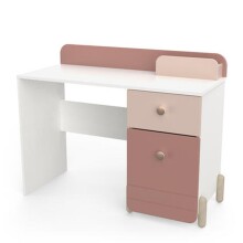 Kommode >Jade< in matt rosa/matt weiss aus Holzwerkstoff - 103x80x44cm (BxHxT)