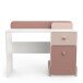 Kommode >Jade< in matt rosa/matt weiss aus Holzwerkstoff - 103x80x44cm (BxHxT)