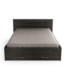 Bettgestell >Richmond< in Eiche waterford aus Holzwerkstoff - 180x80x206 (BxHxT)
