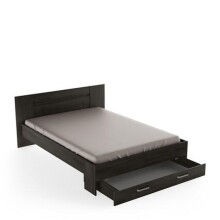 Bettgestell >Richmond< in Eiche waterford aus Holzwerkstoff - 180x80x206 (BxHxT)