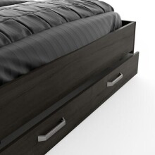 Bettgestell >Richmond< in Eiche waterford aus Holzwerkstoff - 180x80x206 (BxHxT)