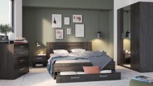 Nachttisch >Richmond< in Eiche waterford aus Holzwerkstoff - 44x38x35cm (BxHxT)