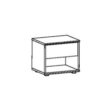 Nachttisch >Richmond< in Eiche waterford aus Holzwerkstoff - 44x38x35cm (BxHxT)