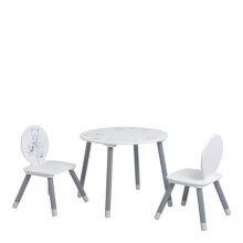 Kindertisch >Bear< in weiss/grau aus...