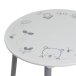 Kindertisch >Bear< in weiss/grau aus Kunststoff/Kiefer - 60x50x60cm (BxHxT)