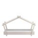 Kinderbett >Lodge< in hell grau aus Holzwerkstoff - 102x130x223cm (BxHxT)