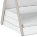 Kinderbett >Totem< in weiss/samtweiss - 96x108x60 (BxHxT)