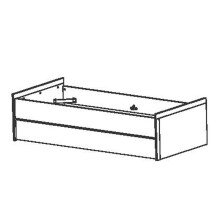 Funktionsbett >Sherwood< in matt weiss aus Holzwerkstoff - 204x109x123cm (BxHxT)