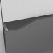 Kleiderschrank >Genius< in matt weiss/hell grau - 89x185x50 (BxHxT)