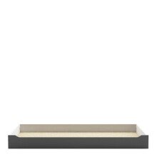 Bettschubkasten >Genius< in matt weiss/hell grau - 200x20x93 (BxHxT)