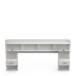 Bettaufsatz >Chicago< in matt weiss aus Holzwerkstoff - 222x109x38cm (BxHxT)