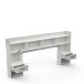 Bettaufsatz >Chicago< in matt weiss aus Holzwerkstoff - 222x109x38cm (BxHxT)