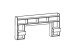 Bettaufsatz >Chicago< in matt weiss aus Holzwerkstoff - 222x109x38cm (BxHxT)