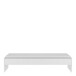 Einzelbett >Tidy< in matt weiss aus Holzwerkstoff - 94x42x203cm (BxHxT)