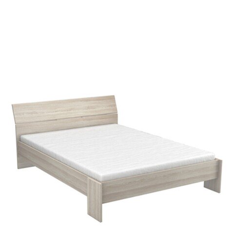 Einzelbett >Pricy 2< in Shannon Eiche aus Holzwerkstoff - 145x79x205cm (BxHxT)