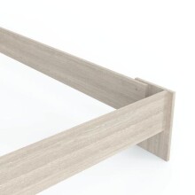 Einzelbett >Pricy 2< in Shannon Eiche aus Holzwerkstoff - 145x79x205cm (BxHxT)