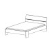 Einzelbett >Pricy 2< in Shannon Eiche aus Holzwerkstoff - 145x79x205cm (BxHxT)