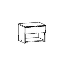 Nachttisch >Pricy 2< in Shannon Eiche aus Holzwerkstoff - 43x32x32cm (BxHxT)